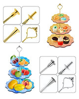 3 Tier Cake Stand Resin Tray Molds, Silicone Cake Stand Molds for Resin, Epoxy Resin Tiered Tray Mold, DIY Epoxy Resin Casting Mold with 6Pcs Crown MSDADA