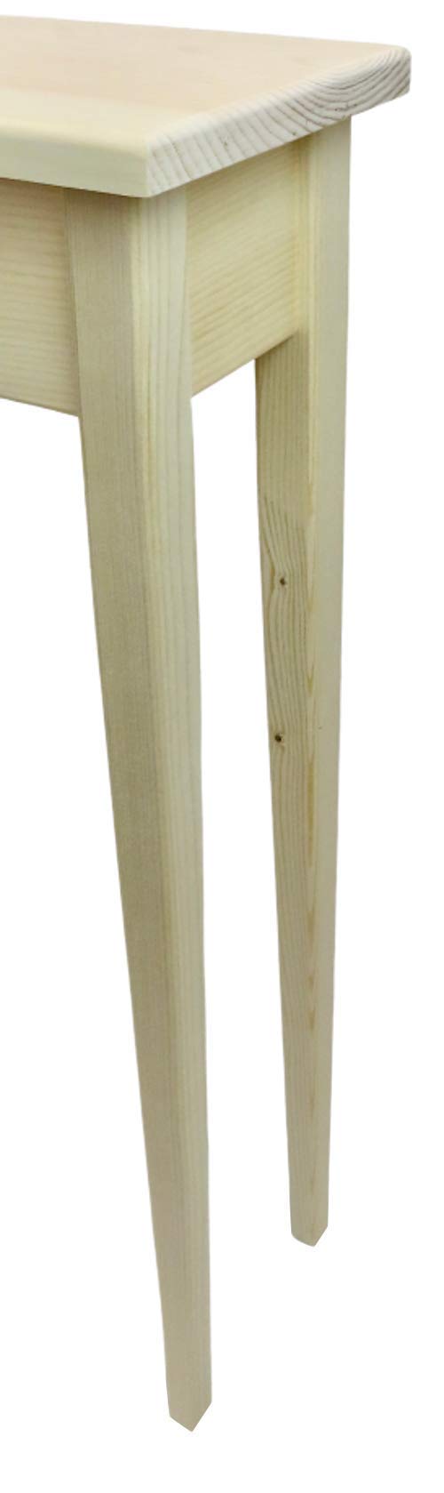 36" Narrow Console Sofa Table - Unfinished with Tapered Legs Generic