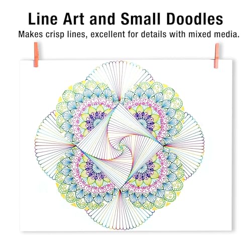 KERIFI 12 Colors 05 Micro Fineliner Drawing Art Pens, Waterproof Archival Ink Pens, 0.45mm Multiliner Fine Liner Pens for Illustration Technical KERIFI