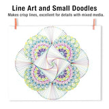 KERIFI 12 Colors 05 Micro Fineliner Drawing Art Pens, Waterproof Archival Ink Pens, 0.45mm Multiliner Fine Liner Pens for Illustration Technical KERIFI