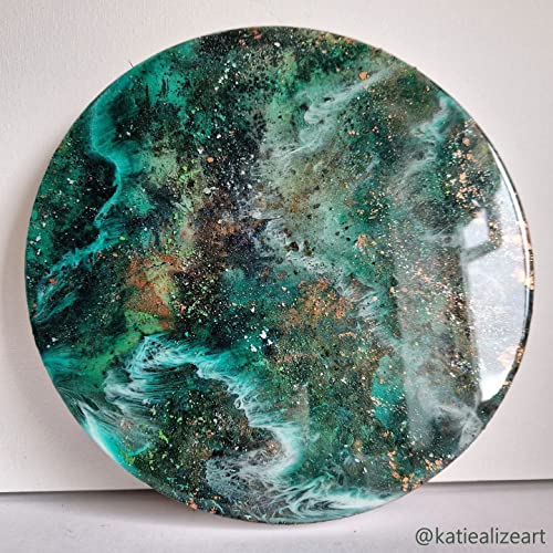 AOEDEO 14 inch Resin Table Mold Large Round Epoxy Table Mold for Charcuterie Board, Epoxy Table Mold for River Table, Charcuterie Board, Cutting AOEDEO