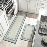 KIMODE Anti Fatigue Kitchen Mat 2PCS,Non-Skid Waterproof Kitchen Rugs,Farmhouse Kitchen Mat for Floor,Cushioned Comfort Foam Standing Mat for KIMODE