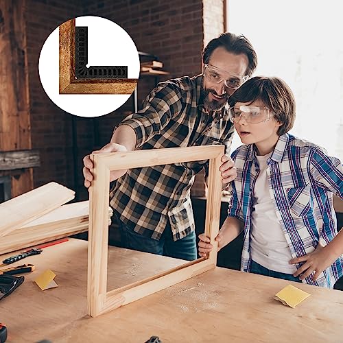 HARFINGTON 8pcs 90 Degree Positioning Squares 4"x4" (100x100mm) Right Angle Corner Clamps Woodworking Tools for Cabinets Picture Frames and Boxes, HARFINGTON