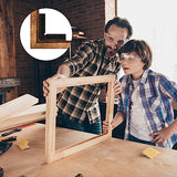 HARFINGTON 8pcs 90 Degree Positioning Squares 4"x4" (100x100mm) Right Angle Corner Clamps Woodworking Tools for Cabinets Picture Frames and Boxes, HARFINGTON