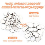 ZOCONE 60 Pcs Sublimation Earrings Blank Bulk, Sublimation Printing Earrings Unfinished Teardrop Heat Transfer Earring Pendant with Earring Hooks ZOCONE