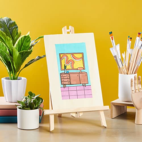 Juvale 6 Pack Rectangle Wooden Boards for Wood Burning, Unfinished Wood Planks, Rectangle Wood Pieces for Crafts, Panels for Painting, Art, DIY Juvale