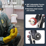 AEROPRO TOOLS R500 LVLP Air Spray Gun with 1.3/1.5/1.7mm Nozzles & Air Regulator, A610 Paint Guns Automotive, Car Paint Gun Sprayer, Paint Gun for AEROPRO TOOLS INC