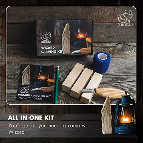 BeaverCraft Whittling Kit for Beginners, Wood Carving Kit for Beginners - Wood Carving Tools Woodworking Kit for Adults and Teens - Whittling Knife - WoodArtSupply