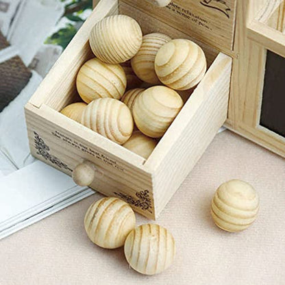 ZOENHOU 100 PCS 1 Inch Wood Balls, Unfinished Natural Wooden Round Ball, Wood Sphere Round Hardwood Balls for Crafts DIY Projects