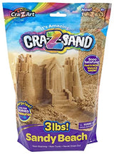 CRA-Z-Sand 3LB Bag of Amazing Beach Sand with Surprise Sand Tool, Shape, Mold and Slice It, Fun Sensory Toy for Ages 4 and up Cra-Z-Art