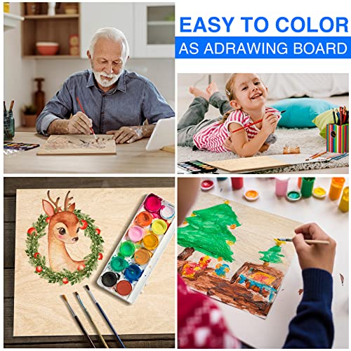 18 Pack Basswood Sheets 12"x12"x1/8" for Crafts, Unfinished Wood, Basswood Craft Wood Board Perfect for DIY Ornaments and Models Drawing Painting VKIZA