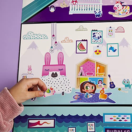 Craft-tastic Jr – Wall Sticker Playhouse – 3-Foot Tall Dreamhouse with Over 650 Reusable Stickers Craft-tastic