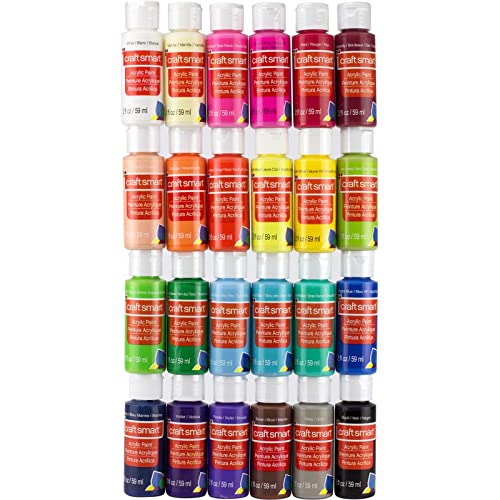 Craft Smart Acrylic Paint 24 Piece Set Craft Smart