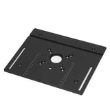 Router Lift with Top Plate, Manual Router Lift Systems for 2-1/2" Diameter Motors, 7-7/8" x 9-7/16" Router Plate, Woodworking Router Table Insert Jiawu