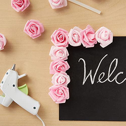 Bright Creations Artificial Roses in 2 Pink Colors, 2-Inch Faux Flower Heads for Crafts (200 Pack) Bright Creations