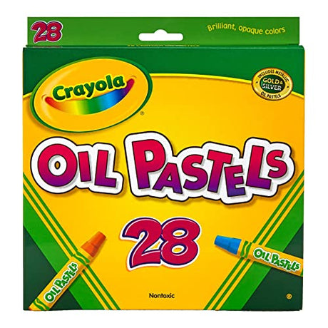 Crayola Oil Pastels, School Supplies, Kids Indoor Activities At Home, 28 Assorted Colors Crayola