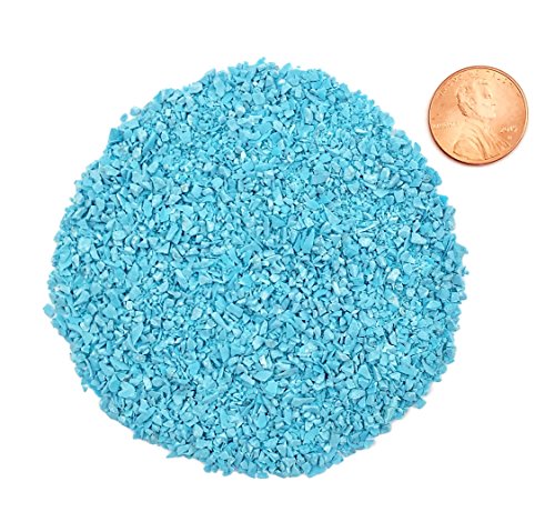 Crushed Turquoise Stone Inlay, Medium, 1/2 ounce - WoodArtSupply