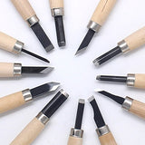 HAZOULEN Wood Carving Knife Set, 12 Pcs Carving Tools for DIY Sculpture Beginners HAZOULEN