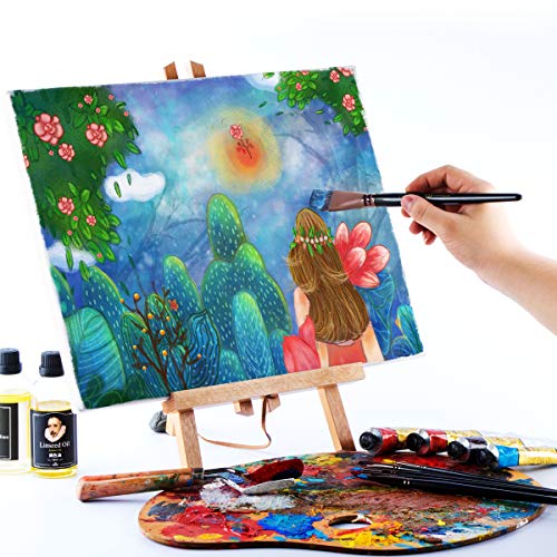 Transon Artist Paint Brush Set of 12 for Watercolor Acrylic Gouache Oil and Tempera Painting TRANSON