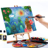 Transon Artist Paint Brush Set of 12 and 12-Color Face Body Paint Palette TRANSON