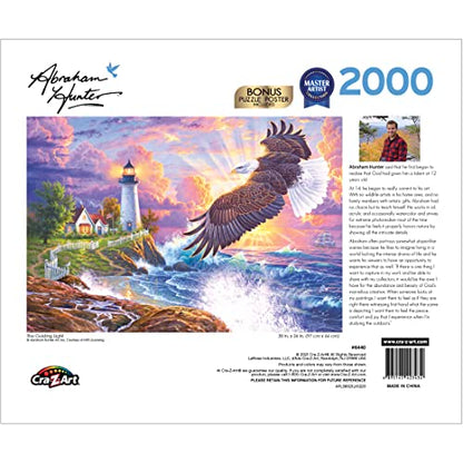 Cra-Z-Art - RoseArt - Abraham Hunter - The Guiding Light - 2000 Piece Jigsaw Puzzle - WoodArtSupply