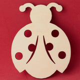 Pack of 24 Unfinished Wood Ladybug Cutouts by Factory Direct Craft - Blank Wooden DIY Bee Shapes for Scouts, Camps, Vacation Bible School, & Birthday Factory Direct Craft