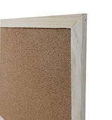 Mini Cork Bulletin Board Wood Framed 12 x 8 Inch for Home, Office or Dorm AACO
