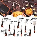 Halloween Pumpkin Carving Kit Tools - 9 PCS Premium Stainless Steel Pumkin Knive Set Heavy Duty Carving Tools for Halloween Decorations, TAVOLOZZA Tavolozza Fine Arts