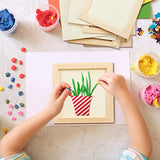 48 Pcs 6 x 6 Inch Pine Wood Panel Boards Unfinished Square Wood Panels Painting Panel Boards for Crafts Paint DIY Drawing Pouring Art Projects Kathfly