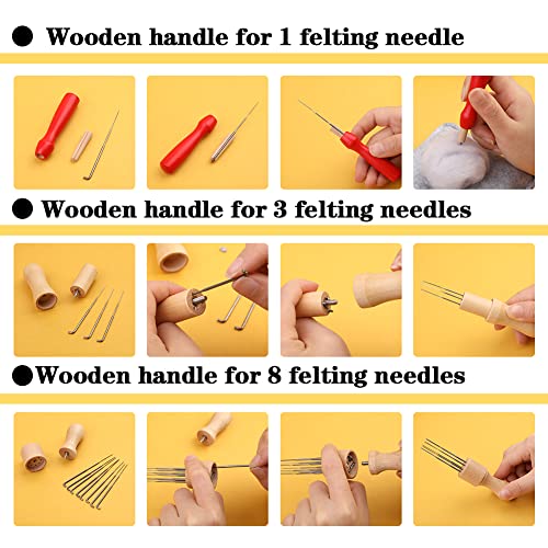 Veroave Needle Felting Starter Kit with Storage Bag, 385 Pcs Complete Needle Felting Tools and Supplies, Wool Felting Kit with Wool Felt Tools and Veroave