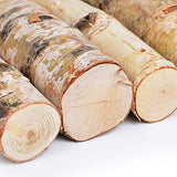 6 Pack Large Birch Logs for Fireplace Unfinished Wood Crafts DIY Home Decorative Burning(Logs:2.4"-3.1" Dia. x 16" Long) Kingcraft