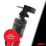 AIRCAT Pneumatic Tools 6530: .5 HP 3-Inch Flex Head Cut-Off Tool 18,000 RPM Free Speed AIRCAT