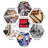 Jack Boss Metal Tool Box Steel 16" Inch Tool Organizer Box Durable Portable Tool Storage with Alum Alloy Handle Double-Lock Toolbox & Removable Tray Jack Boss