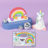 TULIP All-in-One Daydream 2 Figure Ceramic Painting Kit, Unicorn & Rainbow Value Pack, 2 Paint Your Own Figurines 12 Paints, 2 Paintbrushes, Kids TULIP