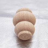 Btibpse Wood Furniture Legs 4 Inch Sofa Couch Chair Ottoman Loveseat Cabinet Legs Replacement Feet Unfinished Bun Foot Pack of 4 Btibpse