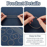 OLYCRAFT 60Pcs 2 Colors Unfinished Guitar String Bracelets 1.7mm Wide Coil Bracelets Stretch Bracelets Gold Silver Metal Bracelets Spring Jewelry OLYCRAFT