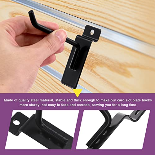 Swpeet 20Pcs 8 Inch Heavy Duty Slatwall Hooks Assortment Kit, Slatwall Accessories Slatwall Panel Hooks Garage Organization Slat Wall Hooks Pegboard Swpeet