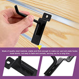 Swpeet 20Pcs 8 Inch Heavy Duty Slatwall Hooks Assortment Kit, Slatwall Accessories Slatwall Panel Hooks Garage Organization Slat Wall Hooks Pegboard Swpeet