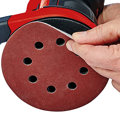 Einhell TE-RS Power X-Change 18-Volt Cordless 5-Inch 22,000-OPM Max Variable Speed Random Orbital Palm Sander w/Dust Collection Box, Dust Extraction Einhell