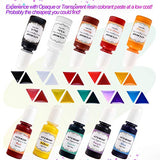 LET'S RESIN Opaque Resin Pigment,10 Colors Epoxy Resin Pigment Paste Each 0.35oz,High Pigmented Resin Coloring Paste,Resin Colorant for Epoxy Resin LET'S RESIN