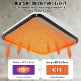 VEVOR Heat Press Machine,9x9inches Portable Shirt Printing Multifunctional Sublimation Transfer Heat Press Machine Teflon Coated, Easy Iron-on Press VEVOR