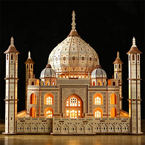 bennama 3D Wooden Puzzles Persian Love Palace Kits Includes Light Strip, Brainteaser and Puzzle for Halloween/Birthday,Gifts for Adults and Teens to - WoodArtSupply