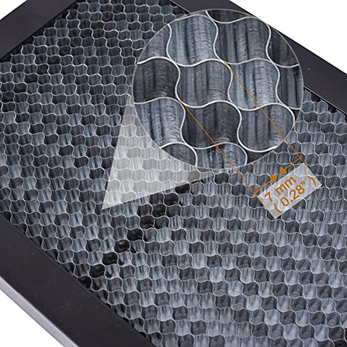 XLNT TECH Laser Honeycomb Working Table 11.81" × 7.87" × 0.87(200mm x 300mm x 22mm) Panel Board Platform Used for Multil-Brand Engraving Machine. - WoodArtSupply