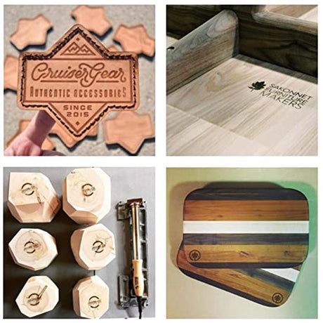 Custom Branding Iron for Woodworkers - Personalised Wood Burning Stamp by Arokimi (1"x1") Arokimi
