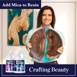24K Metallic Mica Powder Pigment (56g) Multipurpose DIY Arts and Crafts, Cosmetic Grade, Soap,Resin Epoxy,Paint, Slime, Mold Making, Candle Making, unicone art
