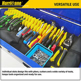 HURRICANE Plier Organizer Rack, 10-Slot Pliers Cutters Organizer Rack with Non-Slip Rubber Base, Tool Organizer, Tool Drawer Toolbox Organizer and HURRICANE