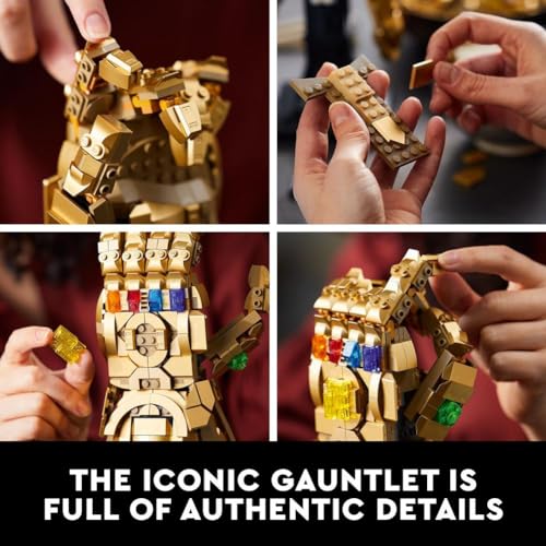 LEGO Marvel Infinity Gauntlet Set 76191 Collectible Thanos Glove with Infinity Stones, Building Set, Avengers Gift Idea for Adults and Teens, Model LEGO