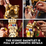 LEGO Marvel Infinity Gauntlet Set 76191 Collectible Thanos Glove with Infinity Stones, Building Set, Avengers Gift Idea for Adults and Teens, Model LEGO