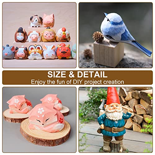 CYEAH 8 PCS Basswood Carving Block, 5 x 2 x 2 Inch Basswood for Wood Carving, Whittling Wood Carving Wood Blocks, Unfinished balsa Wood Blocks for CYEAH