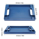 GENHAKON 3 Pieces, Flexible Tool Tray, Rubber Tool Mat Trays, Non-Slip Tool Organizer, Heat and Oil Resistant Rubber, for Automotive and Home Tool GENHAKON